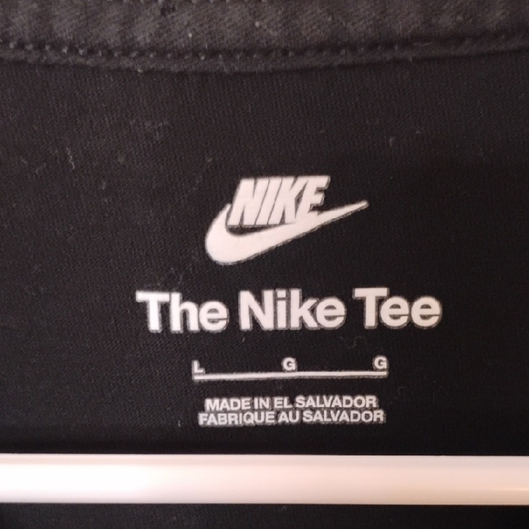 Nike Air Reflective Long Sleeve T-shirt Black/ Metallic Gold Men's Large - Picture 2 of 5